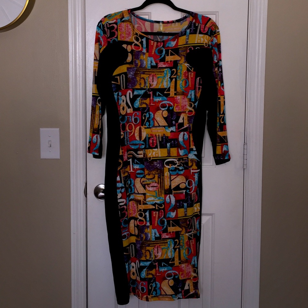 Fitted midi dress
